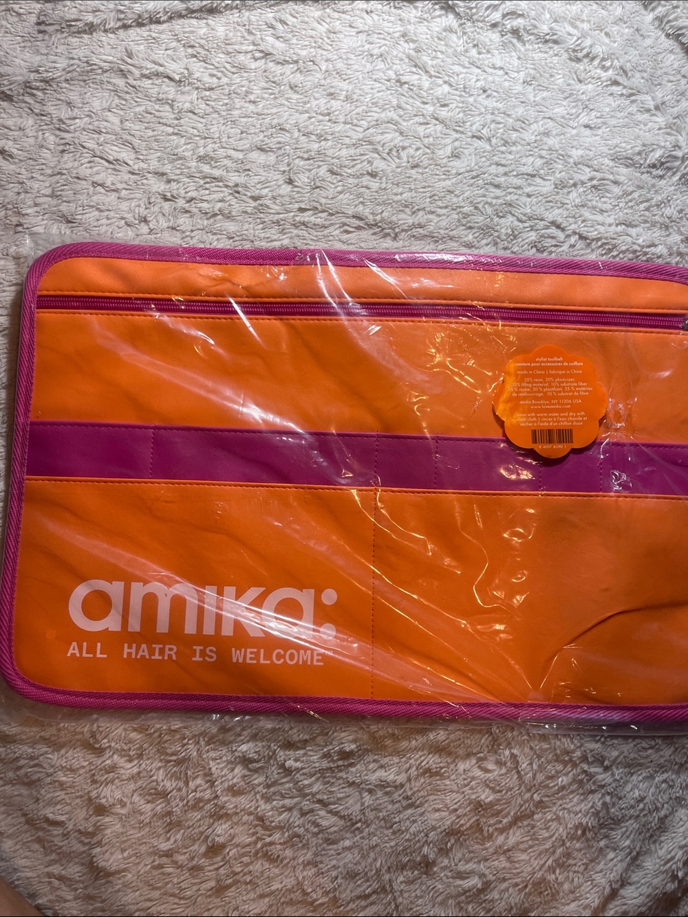 amika Orange & Pink stylist tool belt